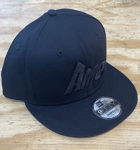 All Mountain Cyclery AMC Hat Black w/ Black 3D AMC Logo
