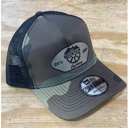All Mountain Cyclery AMC Hat Camo / Black; Military Patch
