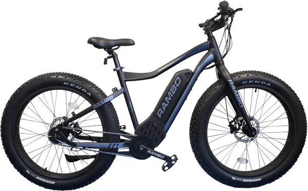 Rambo Fat Tire PURSUIT 750W 26 MATTE BLACK AND CHARCOAL 