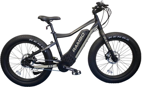 Rambo Fat Tire RYDER 750W 24 MATTE BLACK AND TAN