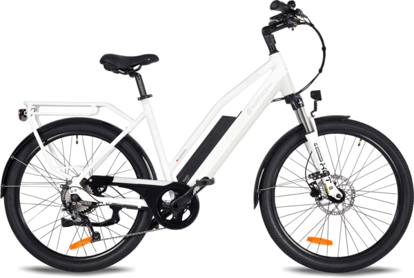Surface 604 Electric Bikes ROOK - STEP THROUGH COMMUTER Color: White
