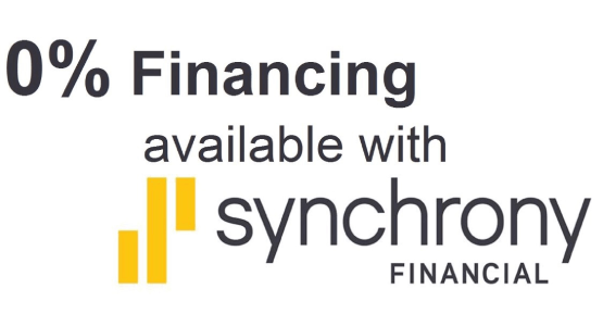 0% financing available with Synchrony Financial