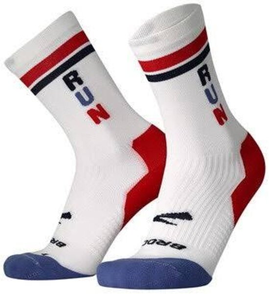 Brooks Ghost crew White Run, running socks,