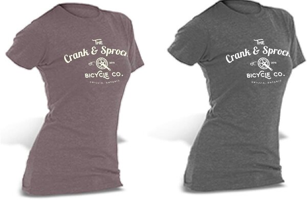 Crank & Sprocket Ladies Crank & Sprocket Logo T-Shirt