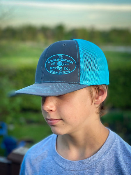 The Crank & Sprocket Bicycle Co. Blue / Grey Trucker Hat