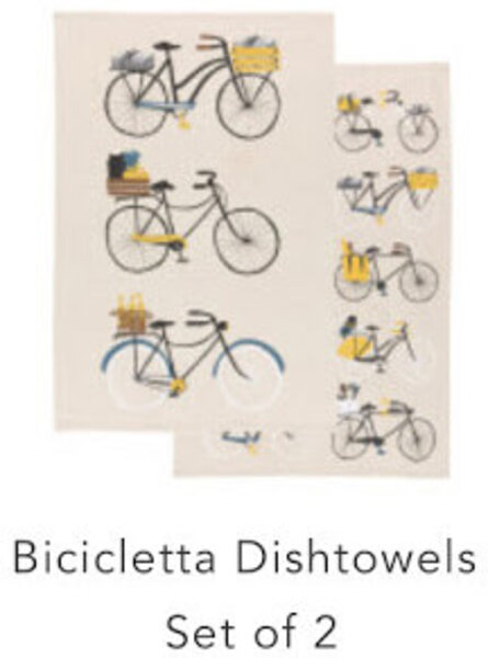 Danica Bicicletta Dishtowels - Set of 2