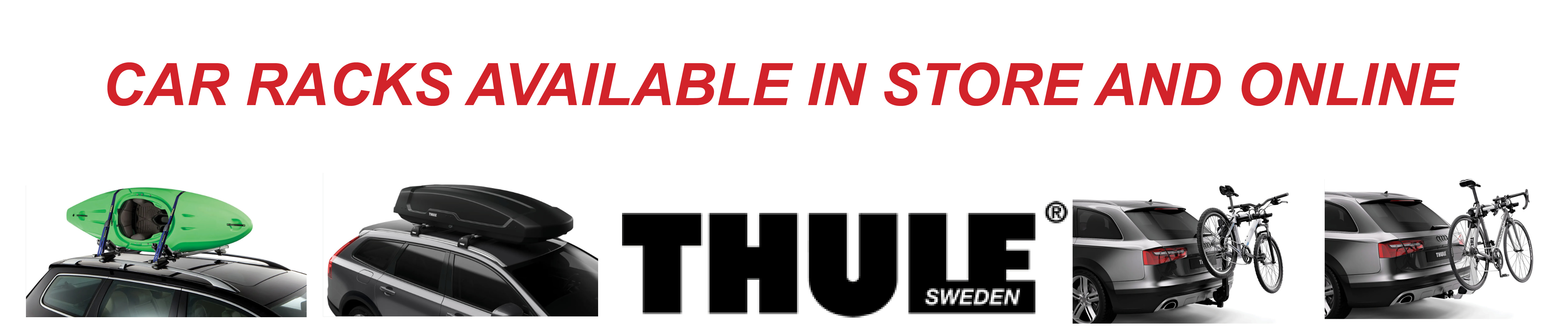 Thule car racks available in store and online