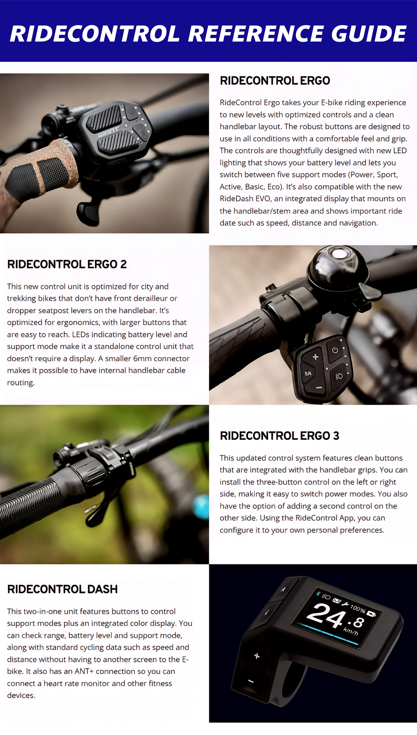 Giant SG LED Ride Control Ergo 2 Button Pad Martins Bike & Fitness