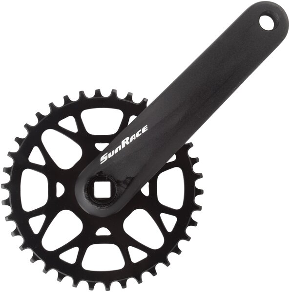 SunRace Crankset FCM408 175x38 SQ Black