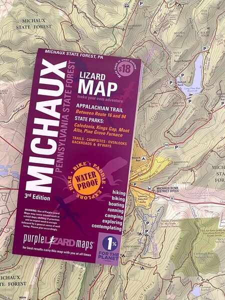 Purple Lizard Maps Michaux Lizard Map, Pennsylvania Martins Bike