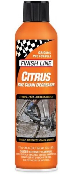 Finish Line Citrus Aerosol Degreaser (12-ounce) - Martins Bike 