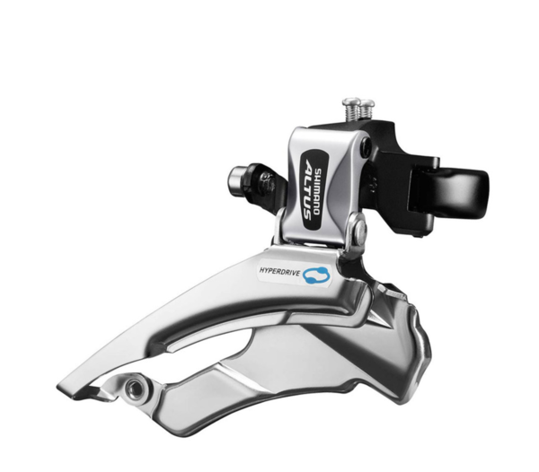 Shimano FRONT DERAILLEUR FD-M313 ALTUS DOWN-SWING DUAL-PULL FOR REAR 7/8-SPD BAND TYPE 34.9M(W/31.8 & 28.6MM ADAPTER) FOR 42/48T CS-ANGLE:63-66