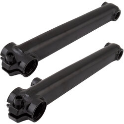 SE Bikes Rad Series BMX Crankarm Set Chromo 175 3PC 19mmx8T Spline BK w/BB Axle