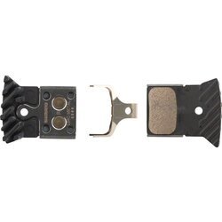 Shimano Shimano L04C-MF Disc Brake Pads and Springs - Metal Compound, Finned Alloy and Stainless Steel Back Plate, One Pair