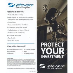 Safeware Fitness Equipment Warranty