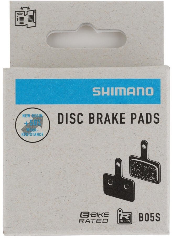 Shimano Brake Pads G05S-RX Resin with Spring and Split Pin - EBPG05SRXA
