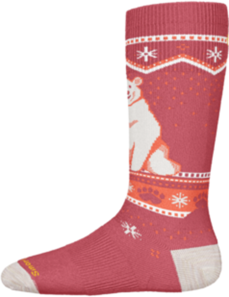 Smartwool Kids' Wintersport Full Cushion Polar Bear OTC Socks Smartwool Kids' Wintersport Full Cushion Polar Bear OTC Socks