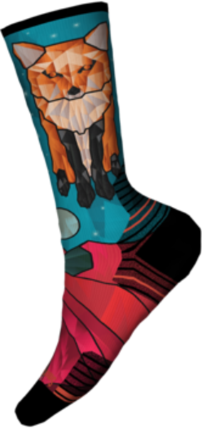 Smartwool Women's Hike Targeted Cushion Geo Fox Print Crew Socks