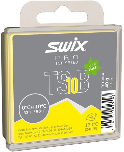 Swix Pro Top Speed Black Glide Wax, 40g