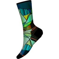 Smartwool Hike Targeted Cushion Mirror Mountain Print Crew Socks