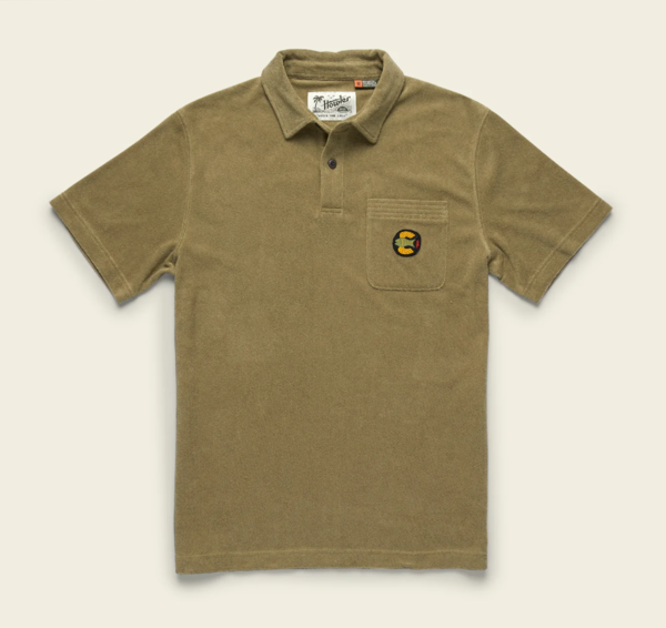 Howler Brothers Plusherman Terry Polo Color: Aloe
