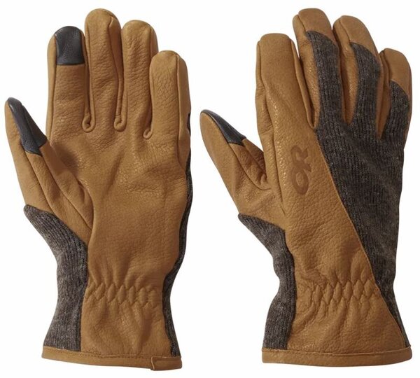 Outdoor Research Merino Work Gloves - Men's Color: Natural/Loden