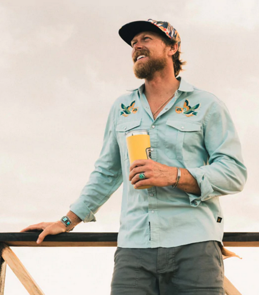 Howler Brothers Gaucho Snapshirt - Pelican Portage - Howl
