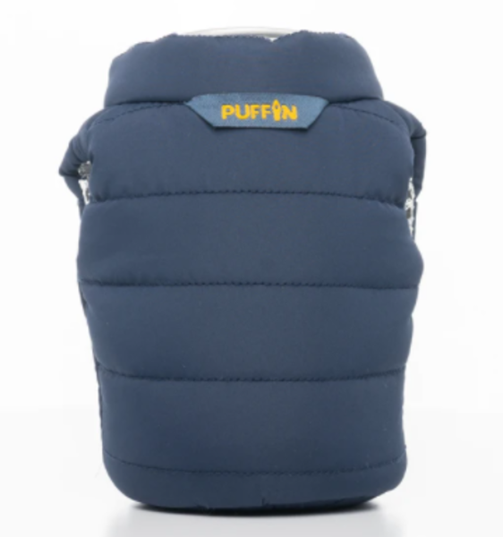 Puffin Can Cooler Blue/Gold Vest 