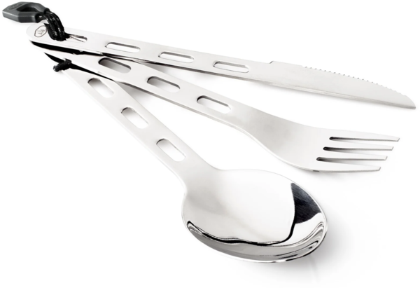 GSI OUTDOORS Glacier Stainless 3 PC. Ring Cutlery