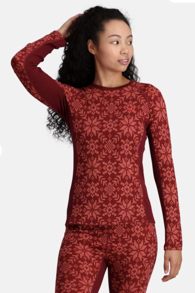 Kari Traa Edith Long Sleeve Burgundy Red