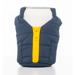 Puffin Can Cooler Blue/Gold Vest