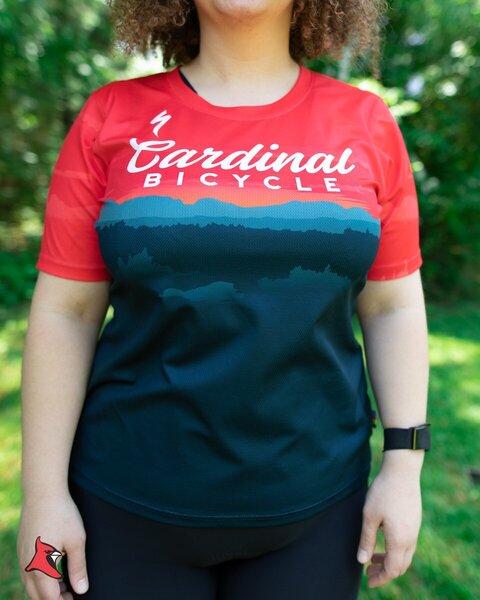 Cardinal Bicycle Women's Red Mountain - All Mountain Jersey