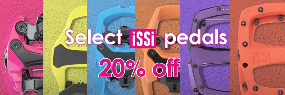 Select iSSi pedals 20% off