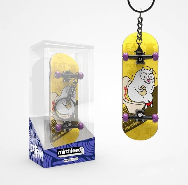 Mirthfeed Mirthfeed Fingerboard Complete 32mm Toilet Cat