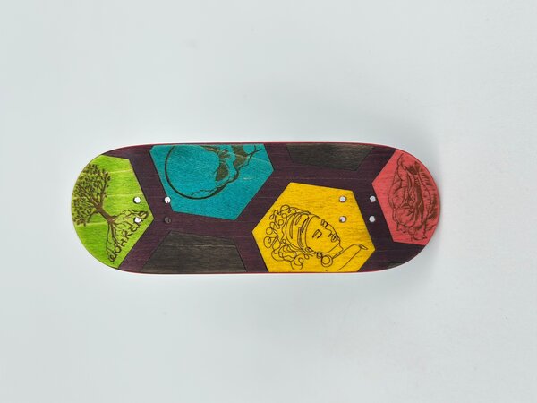 Workers FB Workers FB fingerboard deck Hex Split 34mm Street Shape