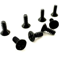 Unity FingerBoard Hardware Screws 8 Pack Long Black