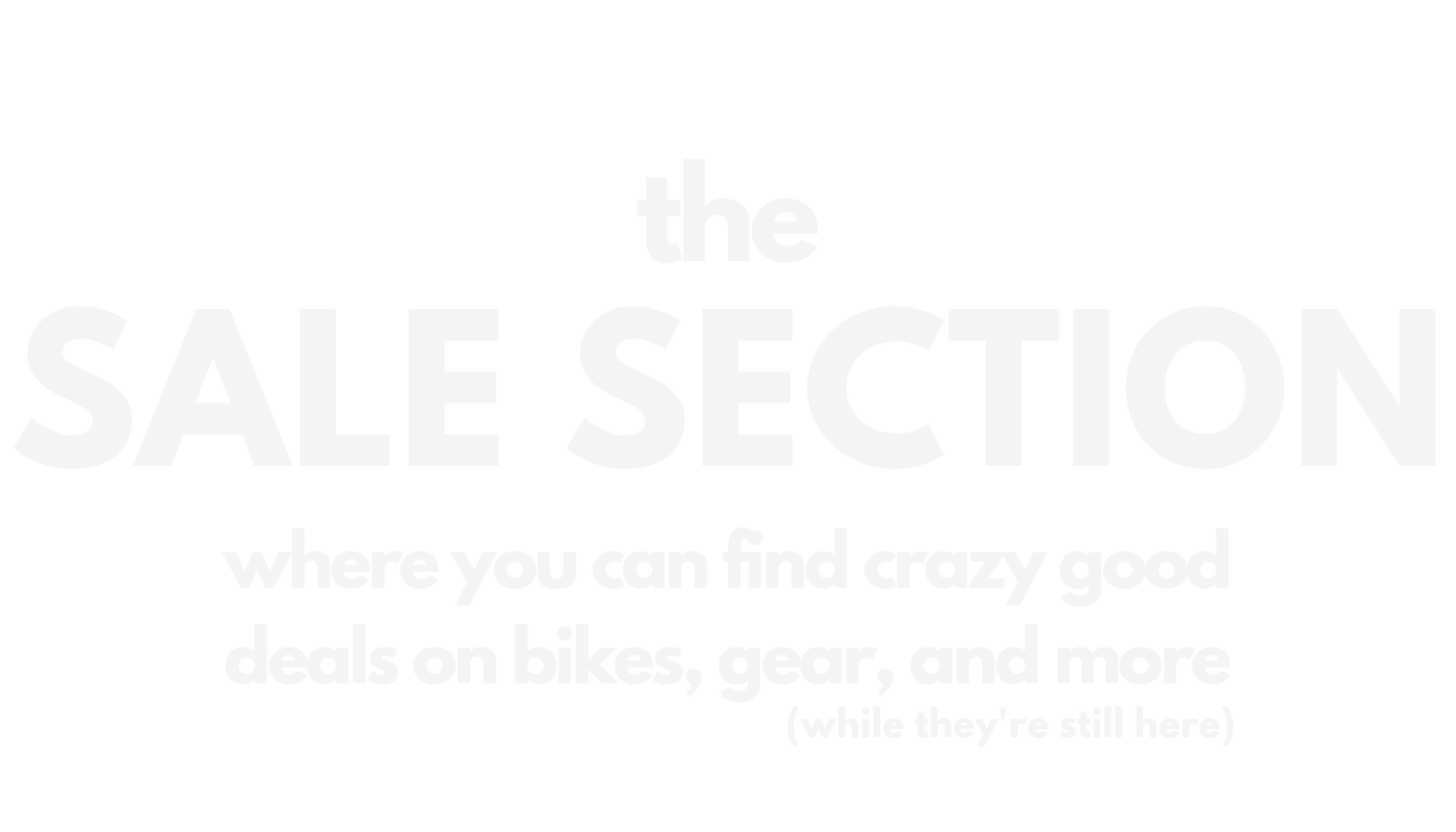 Mountain bikes on sale at Fat Tire Farm