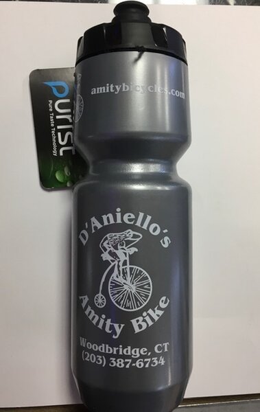 Specialized Purist - MoFlo - Amity Bikes Water Bottle Gray/White 26oz
