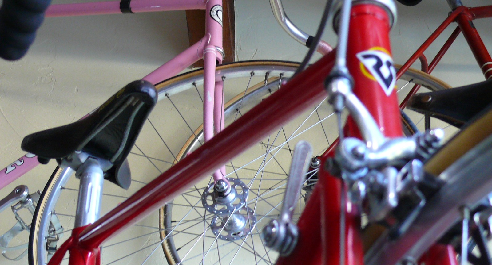 Closeup of a restored bike