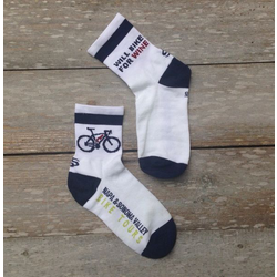 Will Bike for Wine Cycling Socks