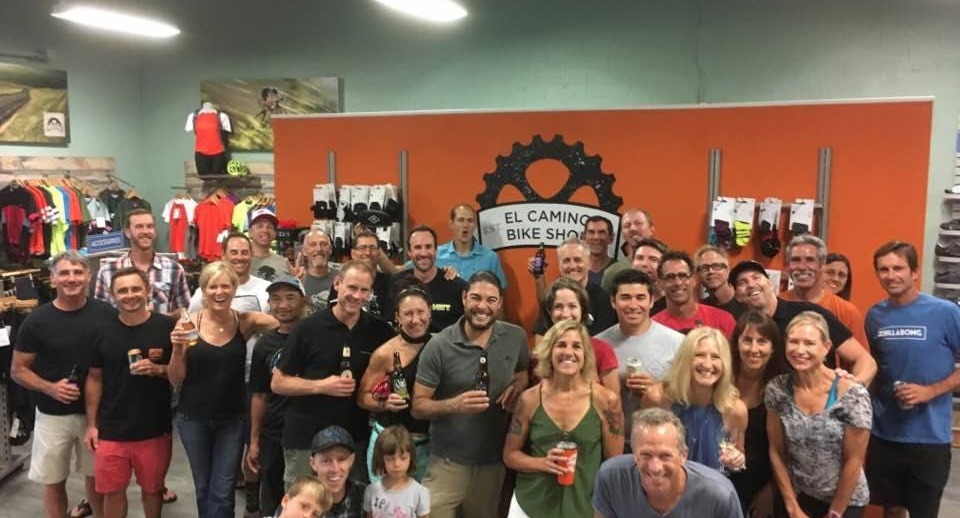 Employees and friends of El Camino Bike Shop.