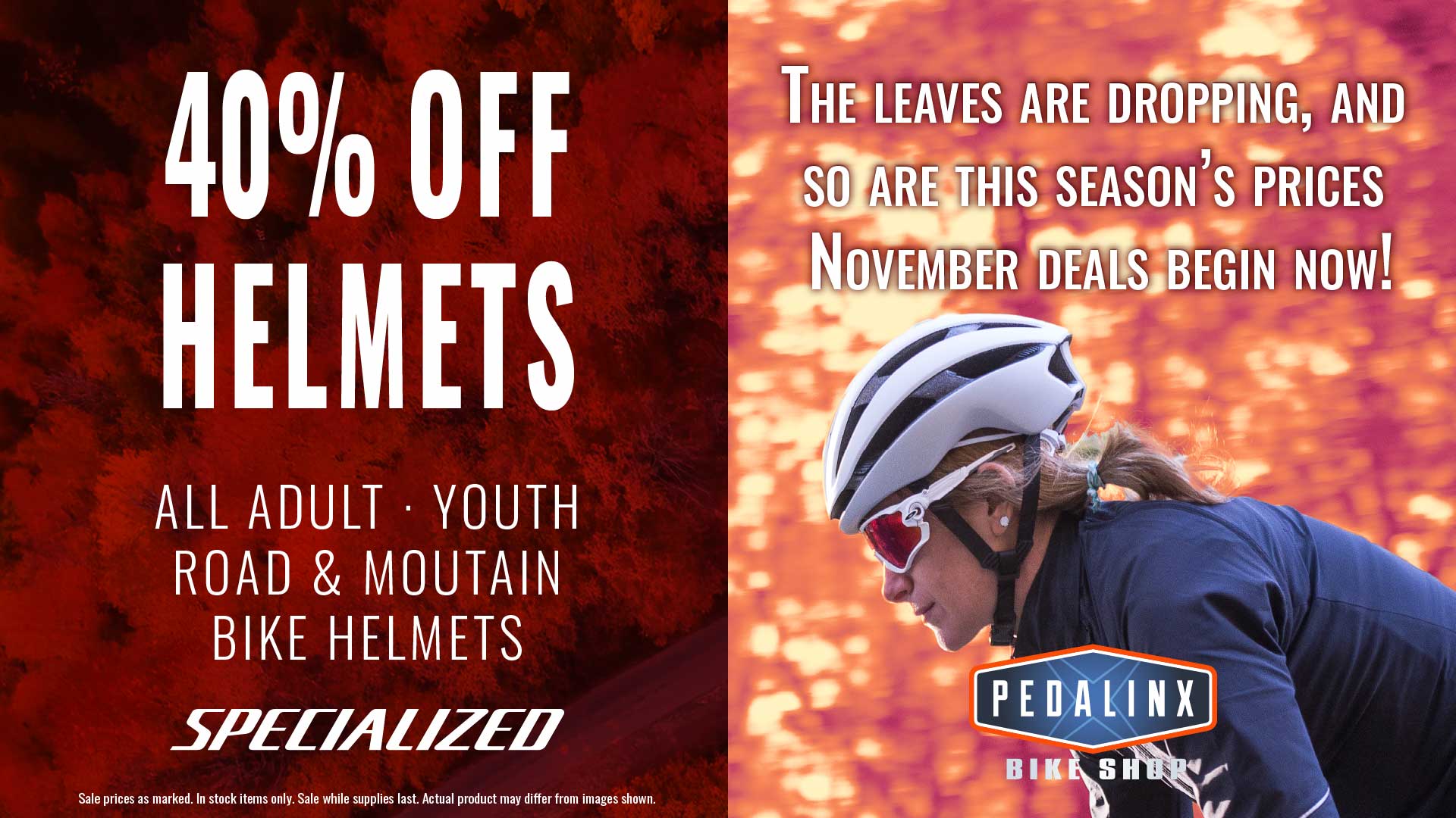 Pedalinx Novemeber Helmet SALE