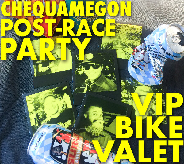 Freewheel Events Chequamegon Finish Line Bike Valet and Overhaul Freewheel Bike Shop