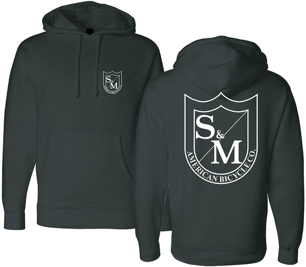 S & M Bikes TWO SHIELD HEAVY PULLOVER HOODIE