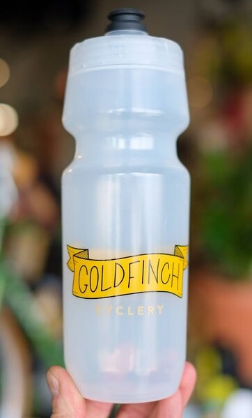 Goldfinch Cyclery Banner Bottle (24 oz) - Clear