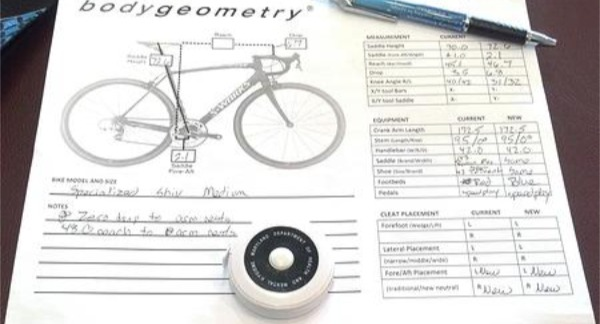 Bike Fitting measurements