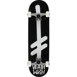 Death Wish Skateboards Gang Logo Complete - 8.5 BLK/WHT