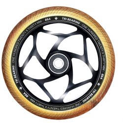 Envy Envy Tri Bearing 30mm Wide 120mm Wheels - Black/Gold (Single))