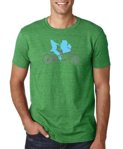 Alpenhaus Apparel Michigan Tandem State T-Shirt Shortsleeve Irish Green
