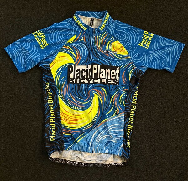 Placid Planet Bicycles Starry Night in Blue and Yellow Men's Jersey